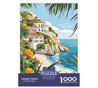Puzzle Da 1000 Pezzi Per Adulti Dover Beachside Villa Puzzle Per Adulti Gioco Per Famiglie Taglio Di Precisione Per Compleanno, Natale 38x26cm/1000pcs