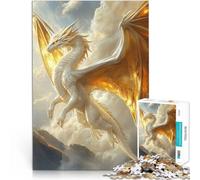 Puzzle da 1000 pezzi per adulti Drago angelico Giocattoli educativi per l'apprendimento Giochi per famiglie Regali di Babbo Natale segreto 38x26cm