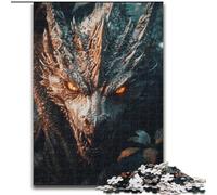 Puzzle da 1000 pezzi per adulti Drago arrabbiato, giocattoli educativi ideali come regalo per tutta la famiglia dai 14 anni in su dimensioni 26x38cm
