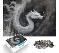 Puzzle da 1000 pezzi per adulti Drago Bianco Giocattoli che creano dipendenza e sfidano l'intelligenza del cervello Buon regalo 38x26cm