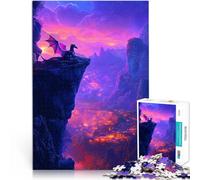 Puzzle da 1000 pezzi per adulti Drago che domina la città Vacanza a casa: uccidere il tempo è ideale come regalo per tutta la famiglia 52x38cm