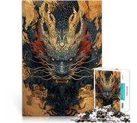Puzzle da 1000 pezzi per adulti Drago cinese Giocattoli che creano dipendenza e sfidano l'intelligenza del cervello Un'opera d'arte 52x38cm