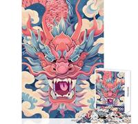 Puzzle da 1000 pezzi per adulti drago cinese retrò decorazione per la casa giocattoli regali di Babbo Natale segreto gioco per famiglie aiuta a esercitare il cervello dimensioni 38x52cm