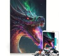 Puzzle da 1000 pezzi per adulti, Drago Cosmico Re Serpente, gioco pratico, migliora la memoria, compleanni e altre occasioni 38x52cm