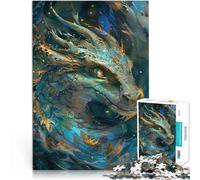 Puzzle da 1000 pezzi per adulti Drago d'acqua e d'oro Antistress Vacanza in patria Uccidere il tempo Migliorare l'amore tra le coppie 38x26cm