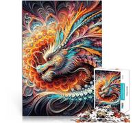 Puzzle da 1000 pezzi per adulti Drago dei Regni del Prisma Vacanza a casa: uccidere il tempo Adatto per la decorazione del desktop 38x26cm