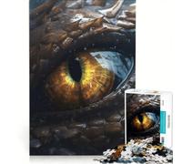 Puzzle da 1000 pezzi per adulti Drago del Tuono Occhio di Topazio Gioco rompicapo Assemblaggio di modelli Migliora l'amore tra le coppie 50x75cm