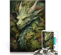 Puzzle da 1000 pezzi per adulti Drago della foresta fantastica Giocattolo educativo antistress Decorazioni e regali unici per la casa 75x50cm