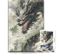 Puzzle da 1000 pezzi per adulti Drago della palude Meraviglioso per le giornate di ozio pigro Affidabile giocattolo dal taglio aderente Dimensioni 50x75cm