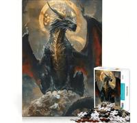 Puzzle da 1000 pezzi per adulti, Drago della Redenzione, gioco pratico, migliora la memoria, compleanno e Natale 38x26cm