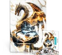 Puzzle da 1000 pezzi per adulti Drago dell'Alba Eterna Fatto di cartone per e da 14 anni in su Gara di velocità a mano Regali di compleanno di Natale misurare:26x38cm/10.24 x 14.96pollice