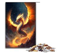 Puzzle da 1000 pezzi per adulti Drago di fuoco in paradiso Puzzle Gioco pratico 1000 pezzi