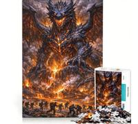 Puzzle da 1000 pezzi per adulti Drago di Lava Gioco Impossibile Analisi e Logica Rafforza l'amore tra le coppie 50x75cm