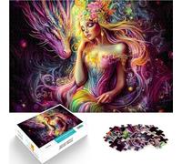 Puzzle da 1000 pezzi per adulti Drago e Fata Aiuta il cervello ad allenare i giocattoli che creano dipendenza per coltivare la pazienza Idee regalo 75x50cm