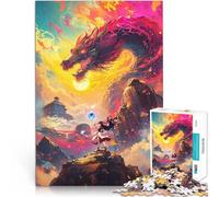 Puzzle da 1000 pezzi per adulti Drago e Maga Aiuta il cervello ad allenare i giocattoli che creano dipendenza per coltivare la pazienza Un'opera d'arte 38x26cm
