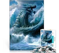 Puzzle da 1000 pezzi per adulti Drago fantastico per il giocattolo di sfida del gioco educativo offerte come regali per tutta la famiglia 75x50cm