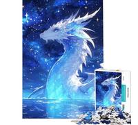 Puzzle da 1000 pezzi per adulti Drago Galassia Bianca Puzzle da 1000 pezzi Giocattolo educativo Sfida impegnativa Rompicapo Giochi per famiglie (38x52cm)