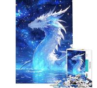 Puzzle da 1000 pezzi per adulti Drago Galassia Bianco Puzzle da 1000 pezzi Giocattolo antistress Regalo di compleanno Gioco stimolante Regalo (50x75cm)