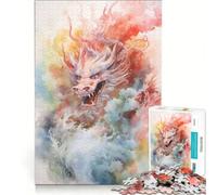 Puzzle da 1000 pezzi per adulti, drago giapponese, Giappone, giocattolo educativo, difficile, per compleanno, Natale 38x26cm