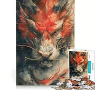 Puzzle da 1000 pezzi per adulti drago giapponese vintage gioco rompicapo antistress ogni pezzo è unico 38x26cm