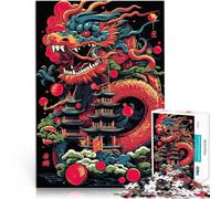 Puzzle da 1000 pezzi per adulti Drago Giocattoli che creano dipendenza e sfidano l'intelligenza del cervello Interazione genitore-figlio 38x52cm