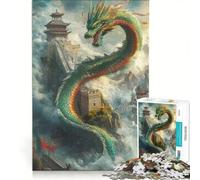 Puzzle da 1000 pezzi per adulti Drago Guardiano del Muro, Gioco Impossibile, Per passare il tempo durante le vacanze, Regalo per amici e familiari 50x75cm
