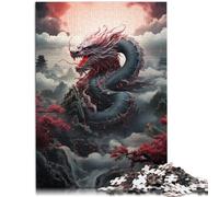 Puzzle da 1000 pezzi per adulti Drago Mitico Puzzle Familiare Divertente, Gioco Familiare, Alleviare lo Stress Sfida Difficile per 14 anni e più 26 x 38 cm