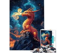 Puzzle da 1000 pezzi per adulti Drago nel Cosmo gioco pratico ideale per passare il tempo in casa compleanno e Natale (dimensioni 38x52cm)