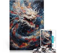 Puzzle da 1000 pezzi per adulti Drago nella tempesta Giocattoli educativi per l'apprendimento Giochi per famiglie Adatto alle coppie 38x26cm
