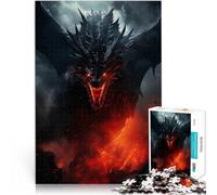 Puzzle da 1000 pezzi per adulti Drago pericoloso per il giocattolo di sfida del gioco educativo Migliorare l'amore tra le coppie 52x38cm