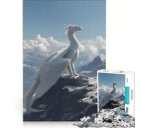 Puzzle da 1000 pezzi per adulti, drago sulla cima di una montagna, giocattolo fai da te, taglio di precisione, regalo per amici e familiari 50x75cm