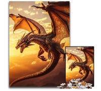 Puzzle da 1000 pezzi per adulti drago volante da favola puzzle di carta perfetto per adolescenti collezionisti ideale per la decorazione della casa regalo da viaggio 1000 pezzi (38x26 cm)