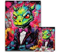 Puzzle da 1000 pezzi per adulti, drago volante, graffiti artistici, per adulti, attività divertenti a casa, regalo di compleanno, regali da viaggio 26X38CM/10,23x14,96 pollici