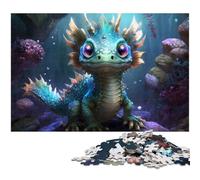 Puzzle da 1000 pezzi per adulti, drago volante, puzzle in legno, gioco di sfida per adolescenti e interazione familiare, 50x75CM/19,68x29,52 pollici