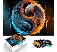Puzzle da 1000 pezzi per adulti Drago Yin Yang Antistress Vacanza in patria Uccidere il tempo Adatto per la decorazione del desktop 50x70cm