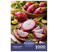 Puzzle Da 1000 Pezzi Per Adulti Dragon Fruit Slices And Whole Fruits Puzzle Per Adolescenti Gioco Per Famiglie Migliora La Memoria Difficile E Stimolante 52x38cm/1000pcs