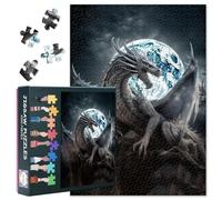 Puzzle da 1000 pezzi per adulti - Dragon Lunar Flames Premium 1000 pezzi puzzle con splendido design fantasy, puzzle sfidante per adulti, formato 50 x 70 cm