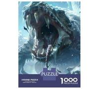 Puzzle Da 1000 Pezzi Per Adulti Dragon Vs. Knight Epic Fantasy Battle Puzzle Per Adolescenti Giocattoli Fai Da Te Migliorano La Memoria Regali Di Compleanno E Unici 38x26cm/1000pcs