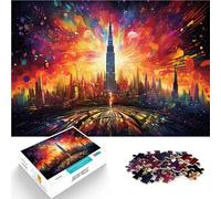 Puzzle da 1000 pezzi per adulti Dubai Burj Khalifa divertenti giochi di famiglia, decorazione da parete per compleanno, 50 x 70 cm