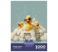 Puzzle Da 1000 Pezzi Per Adulti Duck Squad Soak - Retro Bubble Bath Vibes Puzzle Per Adulti Giochi Rilassanti Regali Per Donne Divertimento A Casa Attività, 38x26cm/1000pcs
