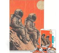 Puzzle da 1000 pezzi per adulti: Due astronauti gemelli su Marte gioco impossibile per divertimento in famiglia compleanno e Natale 38x26cm