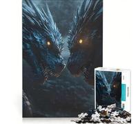 Puzzle da 1000 pezzi per adulti: Due draghi si affrontano gioco educativo sfida impegnativa rafforza l'amore tra le coppie 50x75cm