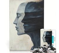 Puzzle da 1000 pezzi per adulti Due facce una tela gioco impossibile per divertimento in famiglia compleanno e Natale 38x26cm