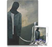 Puzzle da 1000 pezzi per adulti, due personaggi collegati, rilassante e calmante, hobby da interni, giocattolo per il tempo libero, vestibilità precisa, dimensioni 38x26cm