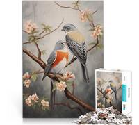 Puzzle da 1000 pezzi per adulti Due uccelli sul ramo Difficile da completare ma divertente e umoristico Regalo di compleanno, regali, arte murale 75x50cm