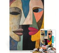 Puzzle da 1000 pezzi per adulti due volti con stili diversi gioco divertente interazione genitore-figlio gioco stimolante regalo 38x26cm