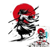 Puzzle da 1000 pezzi per adulti duello al tramonto tra samurai gioco educativo stimolante regalo divertente e spiritoso (dimensioni 38x52cm)