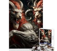 Puzzle da 1000 pezzi per adulti Duello delle Chimere Gioco Rilassante Decorazione per la Casa Giocattolo Antistress Lista dei Desideri con Babbo Natale (50x75cm)