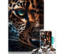 Puzzle da 1000 pezzi per adulti e adolescenti affascinante occhio di leopardo puzzle per adulti giochi educativi decorazione per la casa adatto per la decorazione del desktop 75x50cm