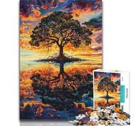 Puzzle da 1000 pezzi per adulti e adolescenti Albero della vita 1000 pezzi per adulti giocattolo educativo intellettuale decomprimente Decorazione perfetta 75x50cm